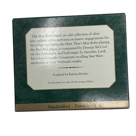 Star Wars Max Rebo Band Hallmark Keepsake Set Of 3 Miniature Ornaments 1999 - Picture 2 of 3